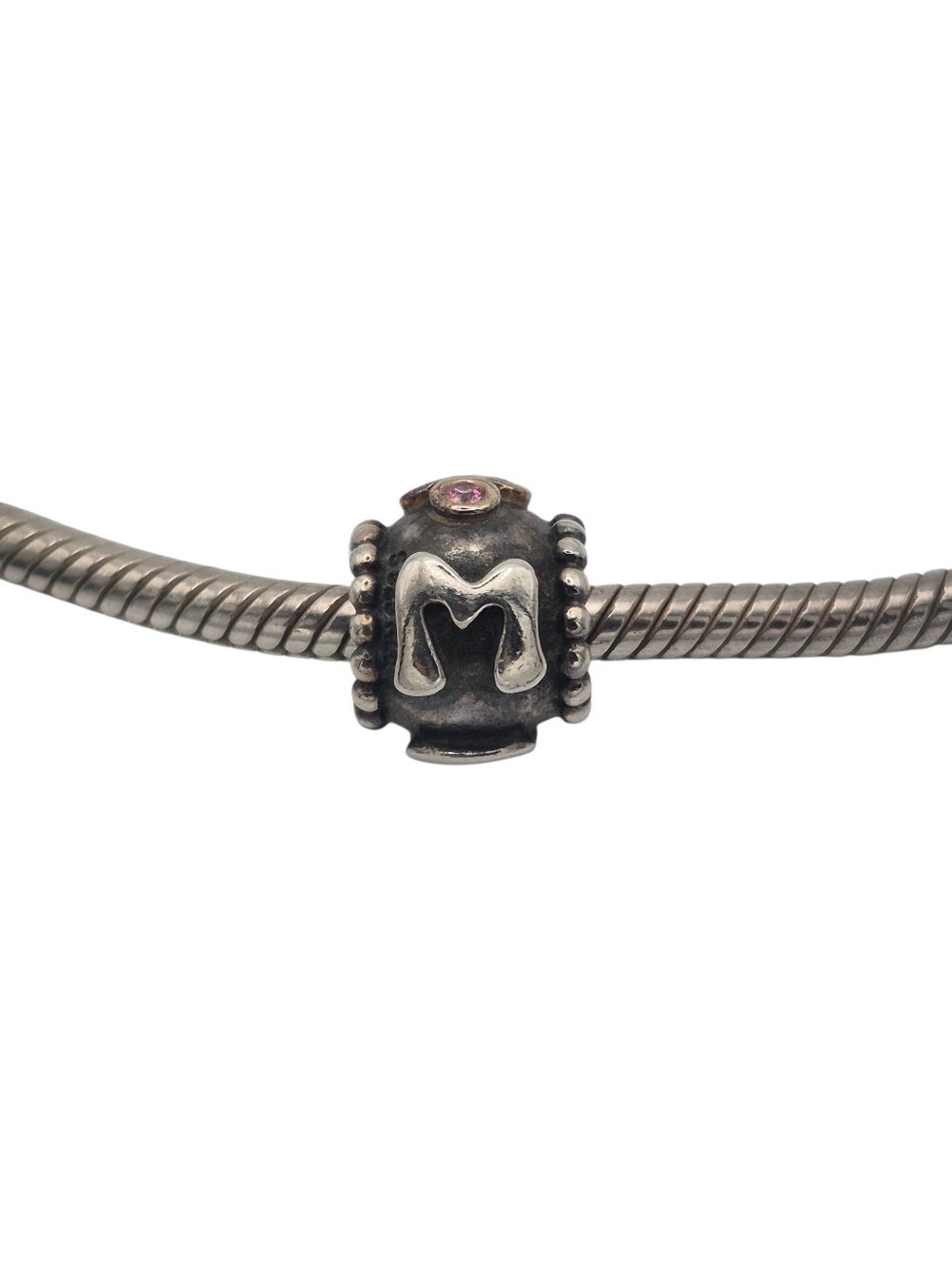 Retired Pandora Mom Charm Sterling Silver 14K Gold
